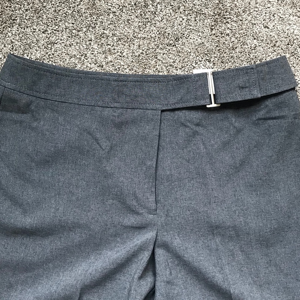 *TALL* New York & Co gray buckle trousers 14T